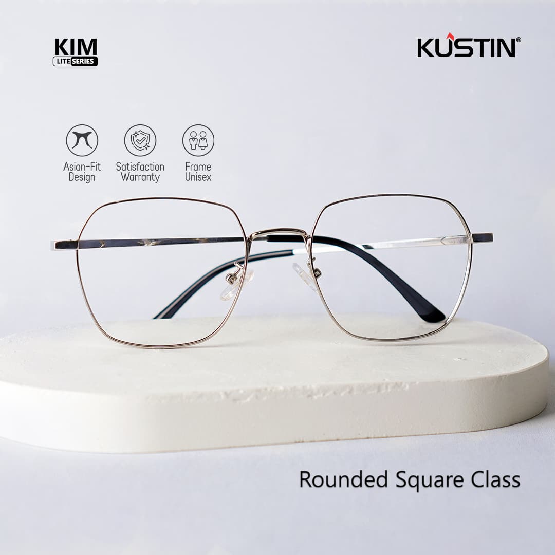 Kustin – KIM | Frame Kacamata Metal Tipis Elegan