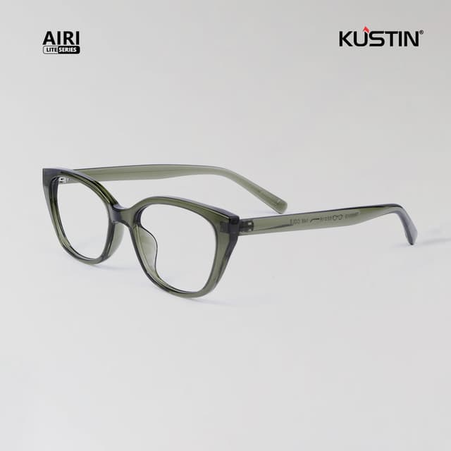 Kustin – Airi | Frame Kacamata Antiradiasi Cat Eye Premium - GREY
