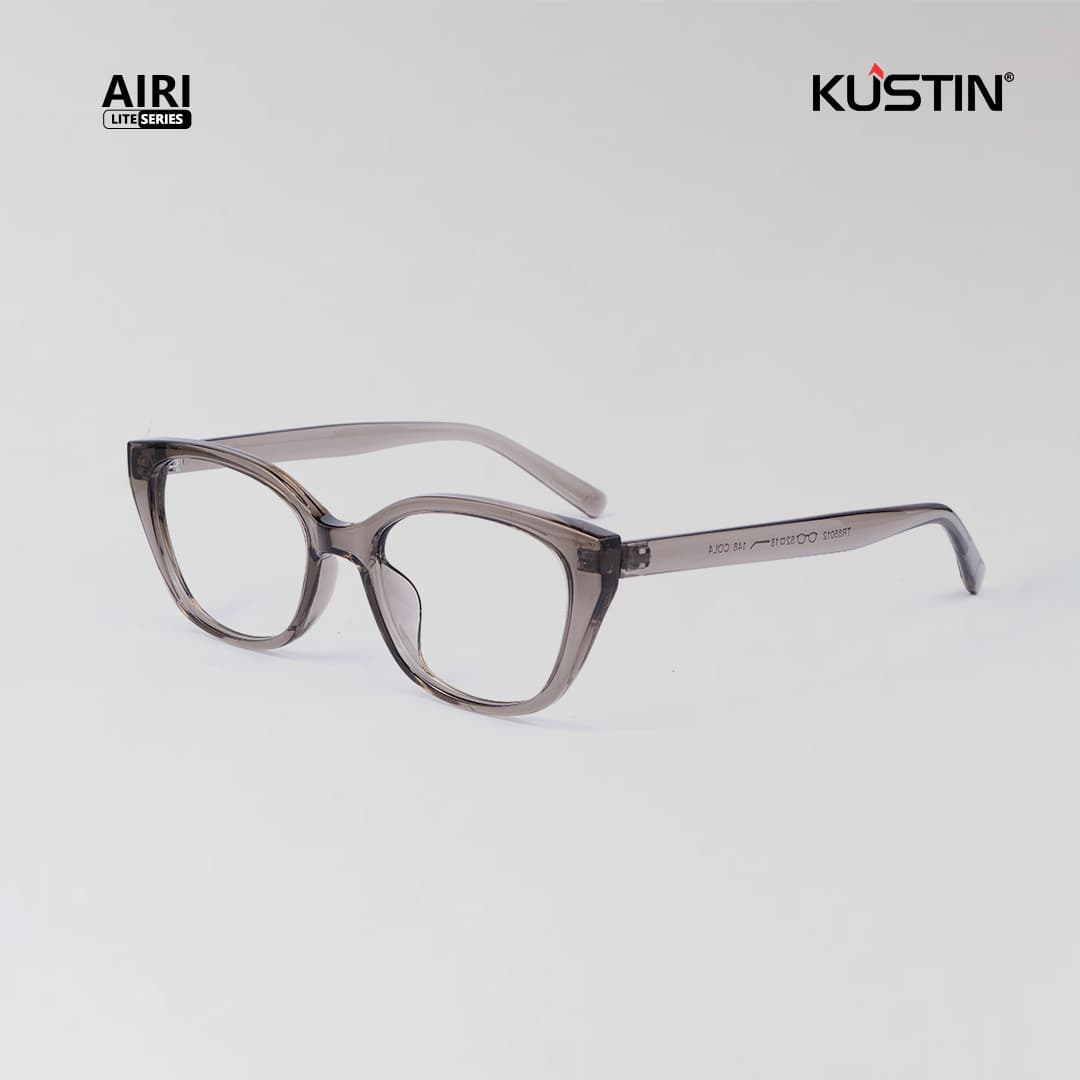 Kustin – Airi | Frame Kacamata Antiradiasi Cat Eye Premium - OLIVE