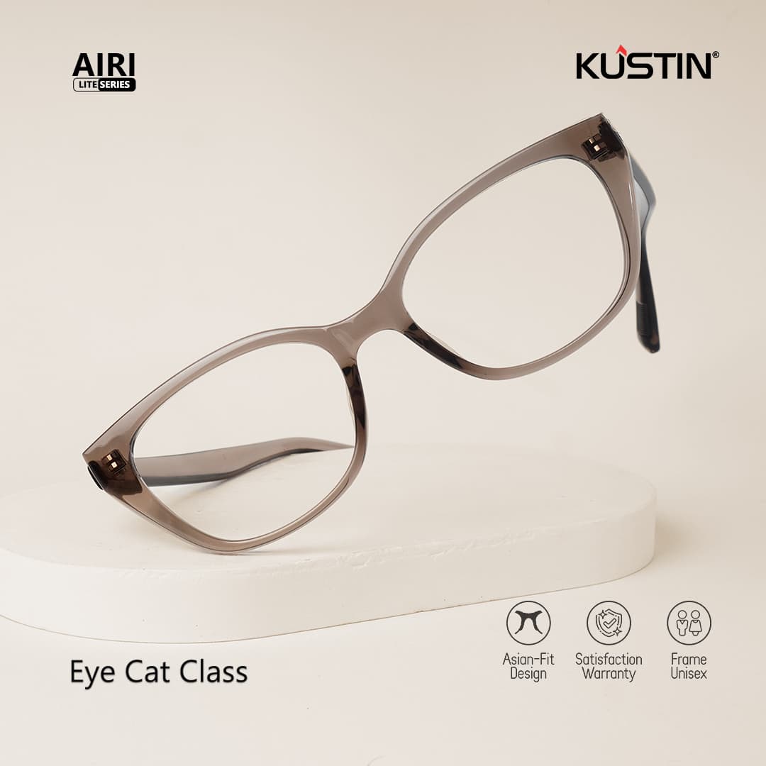 Kustin – Airi | Frame Kacamata Antiradiasi Cat Eye Premium