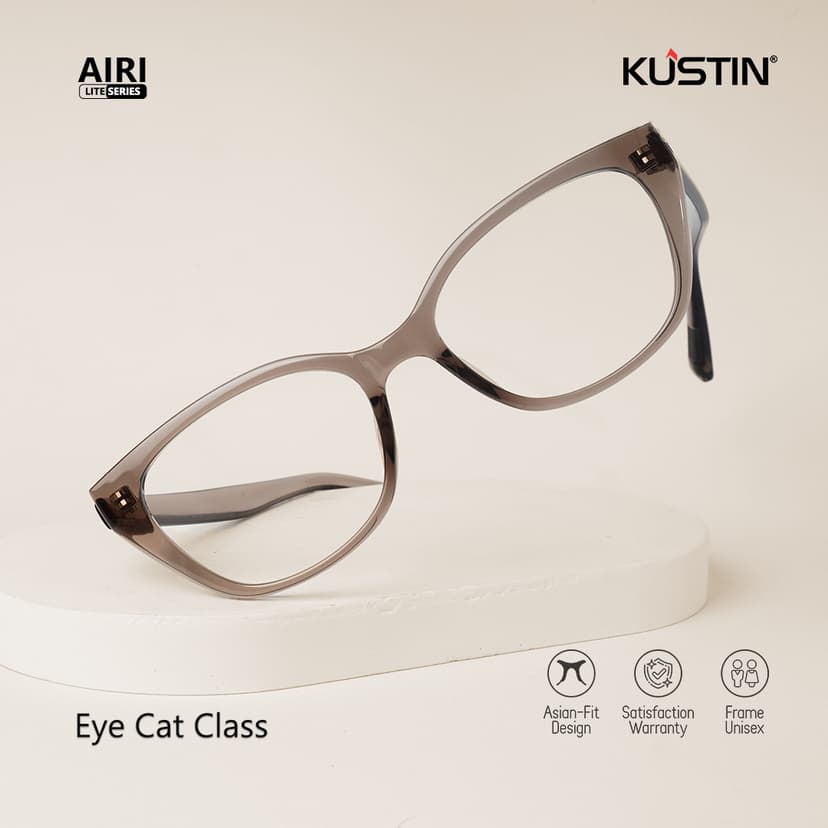 Kustin – Airi | Frame Kacamata Antiradiasi Cat Eye Premium