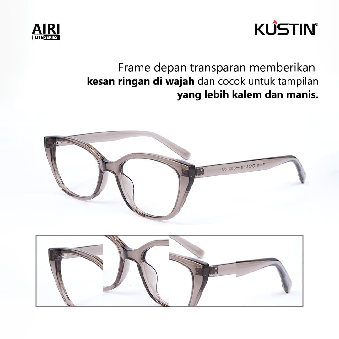 Kustin – Airi | Frame Kacamata Antiradiasi Cat Eye Premium