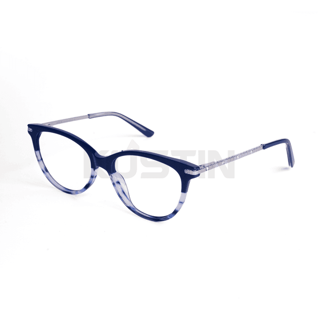 Kustin BORA | Frame Kacamata Cat Eye Elegan Unisex | Ringan Nyaman | Bisa Lensa Minus, Plus & Blue Light - BLUE GRADASI
