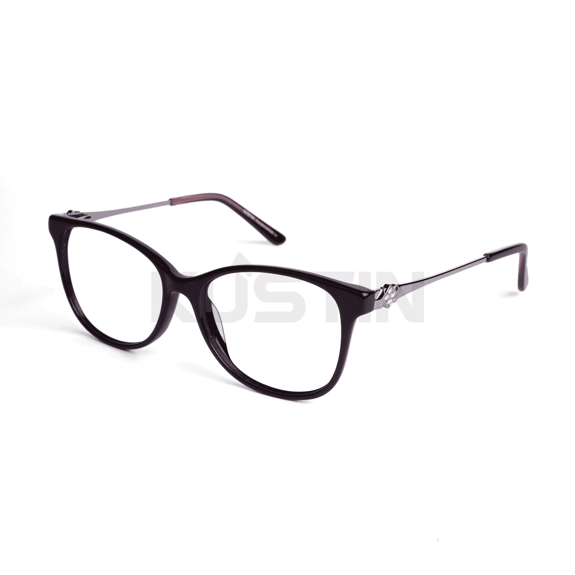 Kustin CHAE | Frame Kacamata Cat Eye Elegan Wanita | Bisa Lensa Minus Plus Silinder | Ringan & Nyaman - WINE