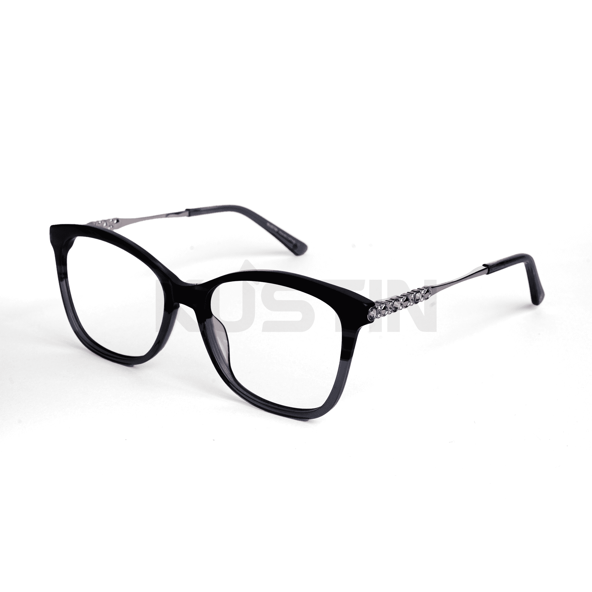 Kustin CHAN | Frame Kacamata Soft Square Unisex Premium | Bisa Lensa Minus Plus Silinder | Ringan & Nyaman - GREY