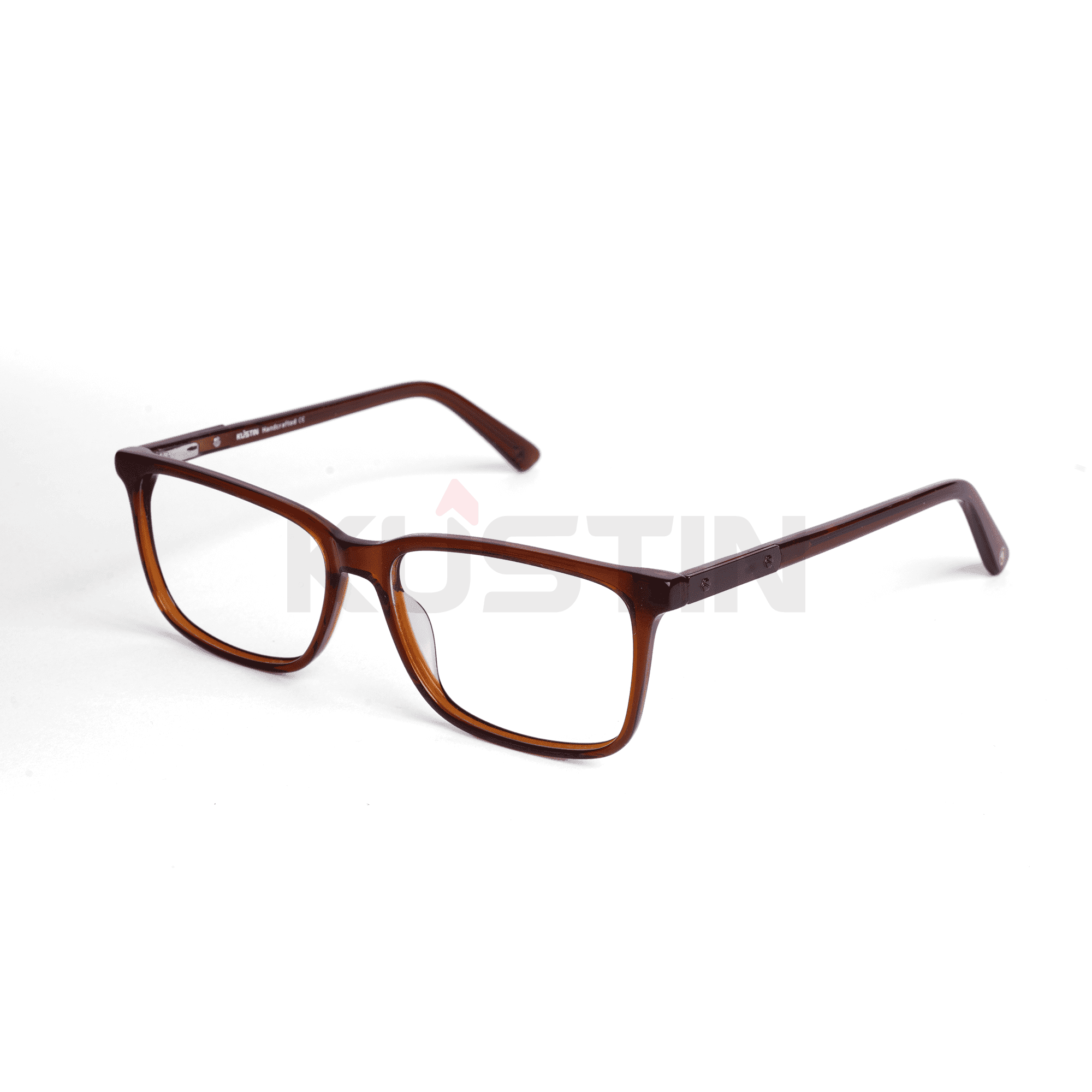 Kustin DAE | Frame Kacamata Square Unisex Minimalis | Bisa Lensa Minus Plus Silinder | Ringan & Nyaman - BROWN