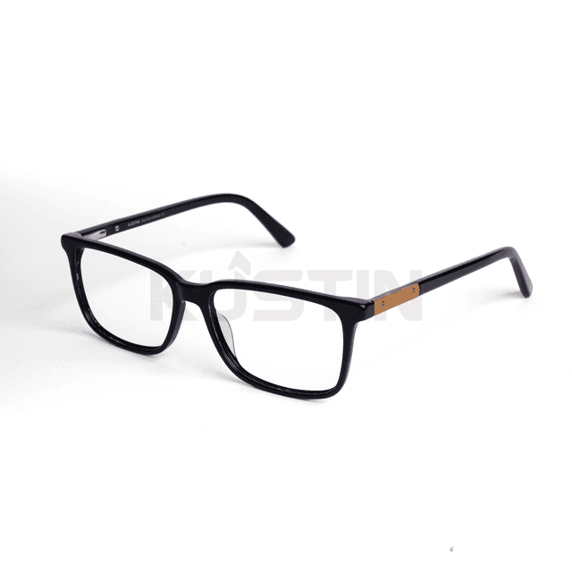 Kustin DAE | Frame Kacamata Square Unisex Minimalis | Bisa Lensa Minus Plus Silinder | Ringan & Nyaman - FULL BLACK