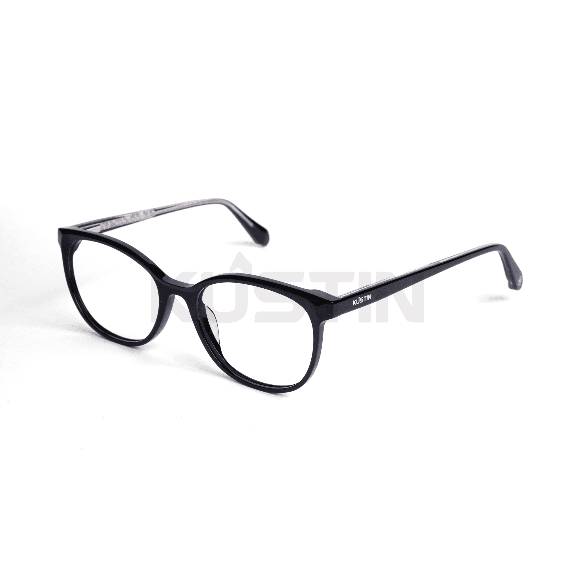 Kustin HAYU | Frame Kacamata Unisex Soft Ringan | Bisa Pasang Lensa Minus Plus Silinder - FULL BLACK