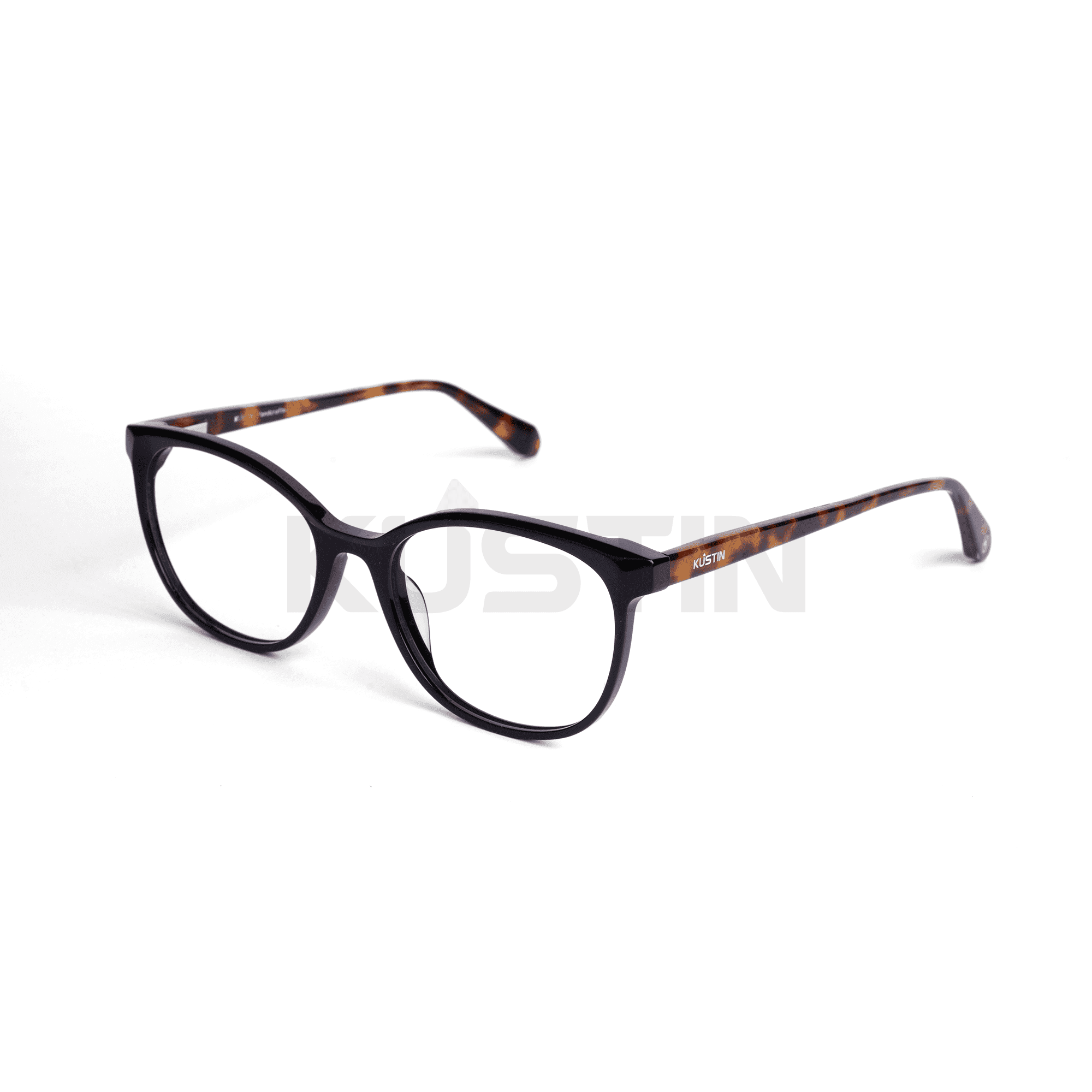 Kustin HAYU | Frame Kacamata Unisex Soft Ringan | Bisa Pasang Lensa Minus Plus Silinder - LEOPARD BLACK