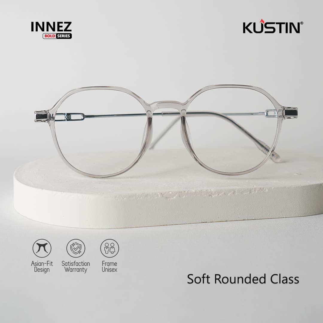 Kustin – INNEZ | Frame Kacamata Metal Tipis Elegan