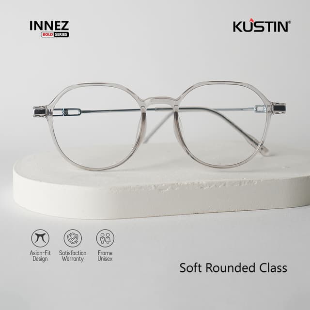 Kustin – INNEZ | Frame Kacamata Metal Tipis Elegan