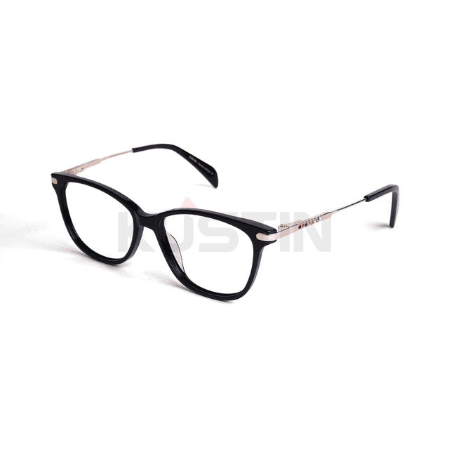 Kustin JOO | Frame Kacamata Unisex Soft Square Premium Ringan | Bisa Pasang Lensa Minus Plus Silinder - BLACK GOLD