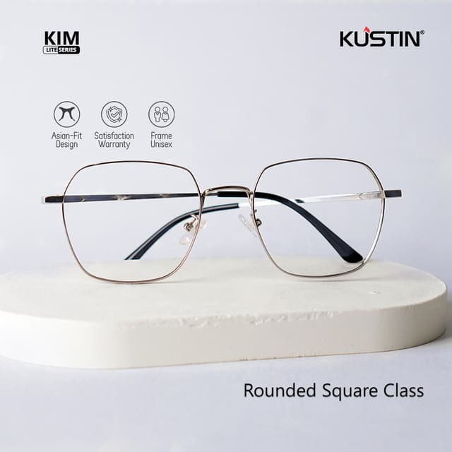 Kustin – KIM | Frame Kacamata Metal Tipis Elegan