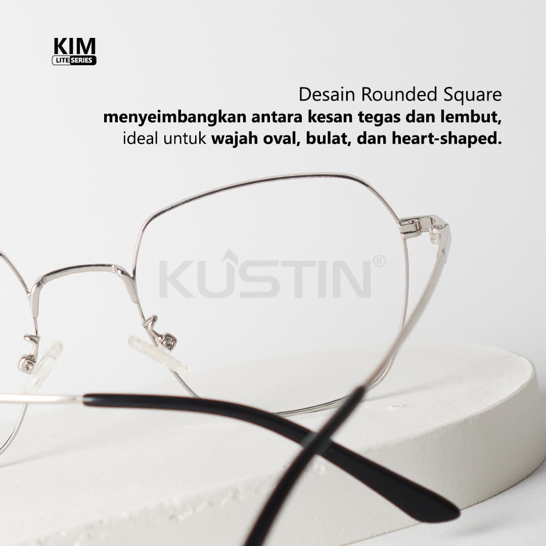 Kustin – KIM | Frame Kacamata Metal Tipis Elegan