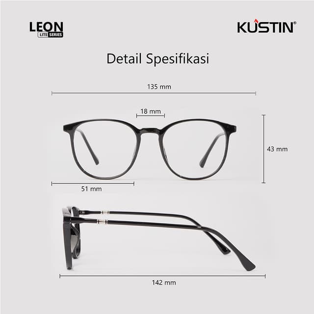Kustin – LEON | Lite Series Premium Frame Unisex