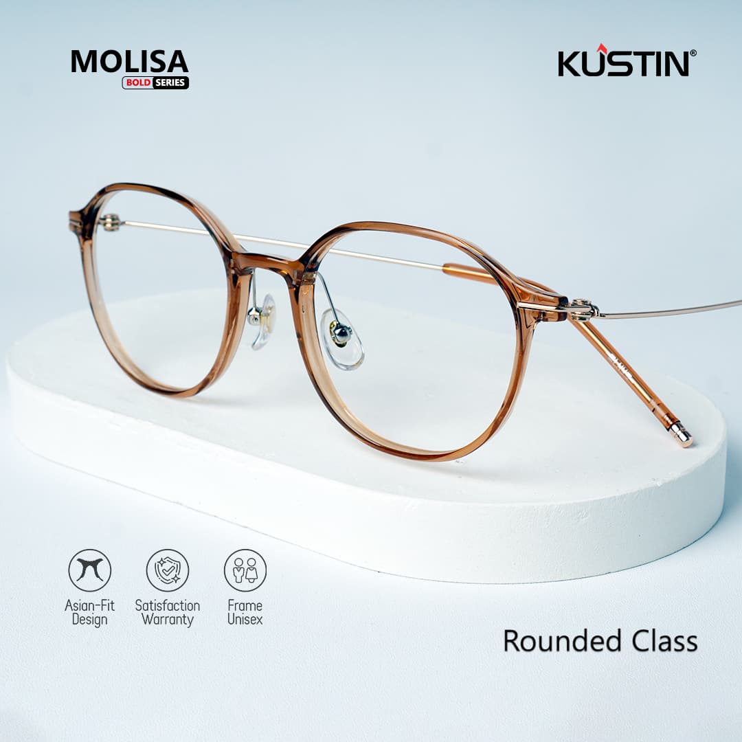 Kustin – MOLISA | Frame Kacamata Unisex Stylish Ringan