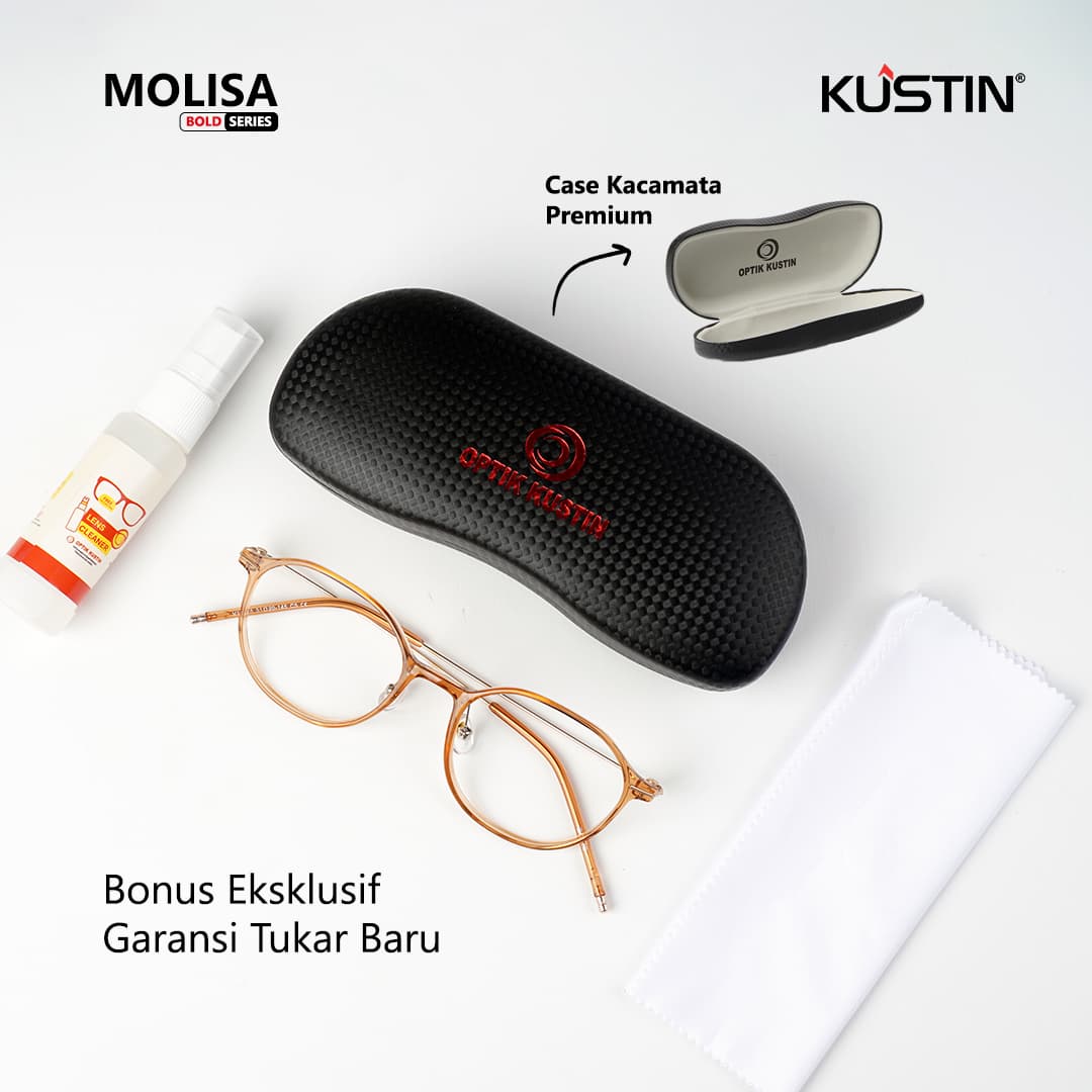 Kustin – MOLISA | Frame Kacamata Unisex Stylish Ringan