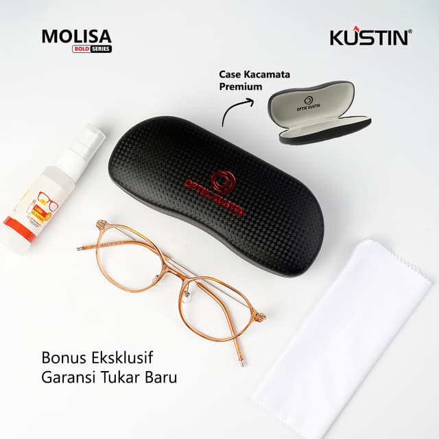 Kustin – MOLISA | Frame Kacamata Unisex Stylish Ringan