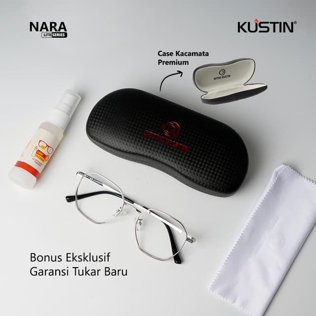 Kustin – NARA | Frame Kacamata Unisex Elegan Stylish Ringan