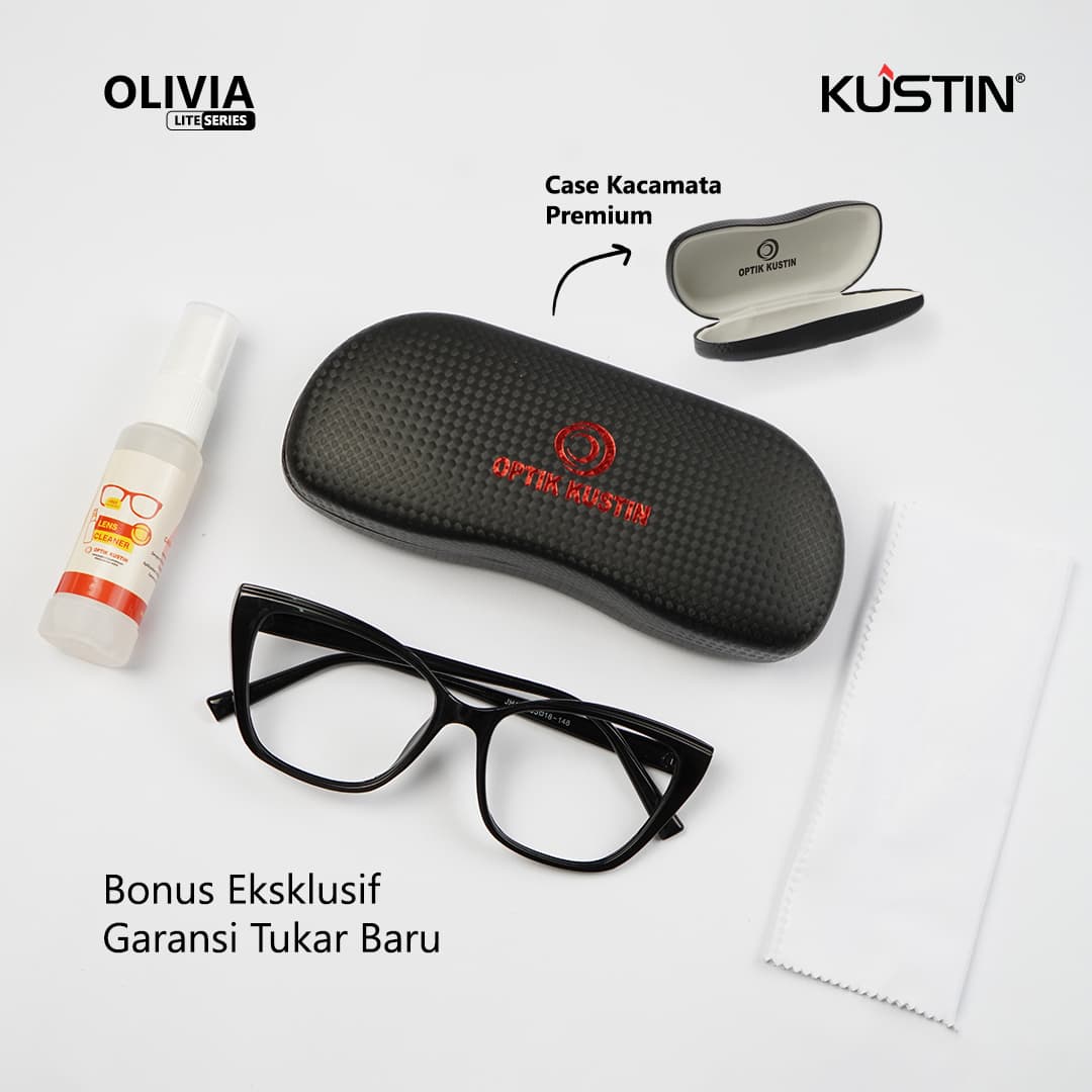 Kustin - OLIVIA | Frame Kacamata Anti Radiasi Cat Eye Acetate