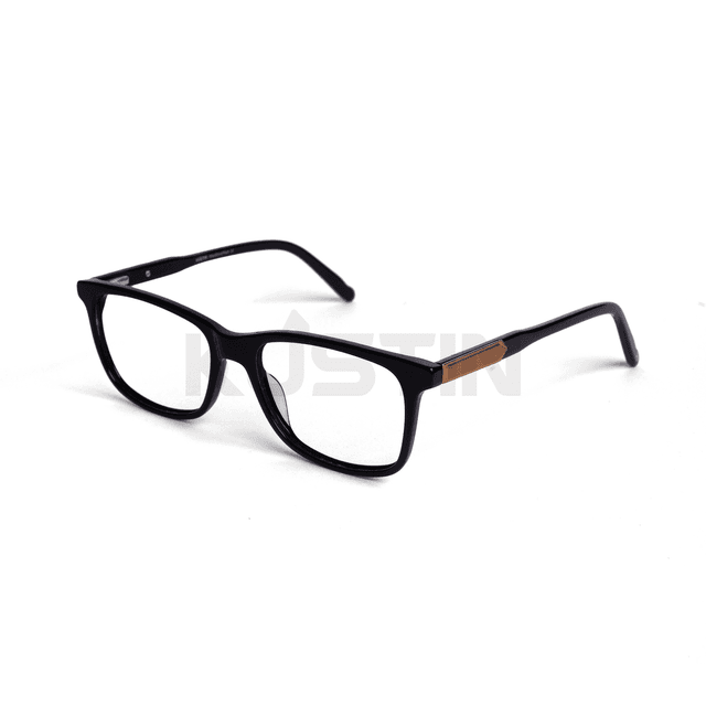 Kustin – SEOK | Frame Kacamata Square Elegan Unisex | Bisa Lensa Minus Plus Silinder - BLACK GOLD